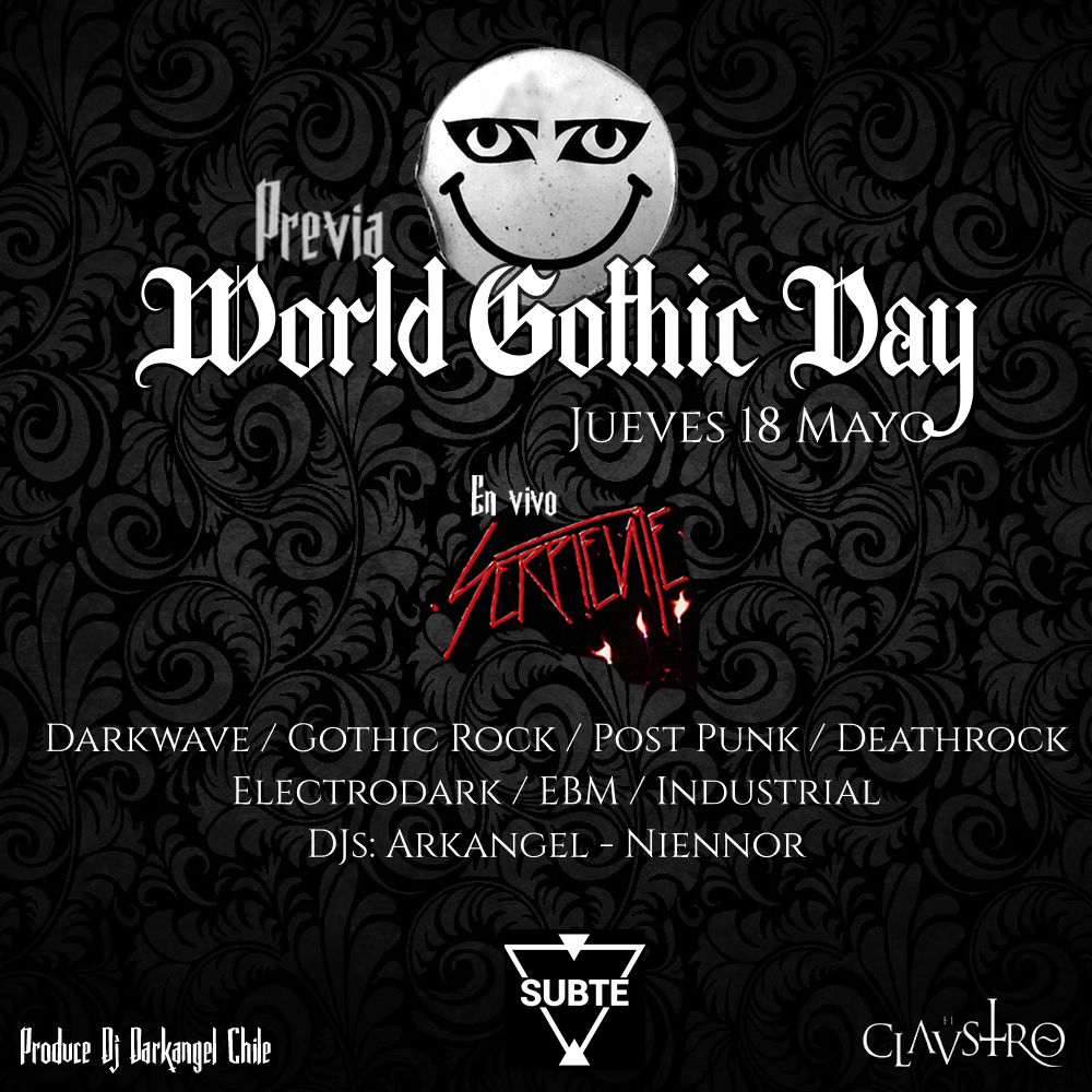 Jueves 18 Mayo - Pre World Goth Day en Puerto Montt